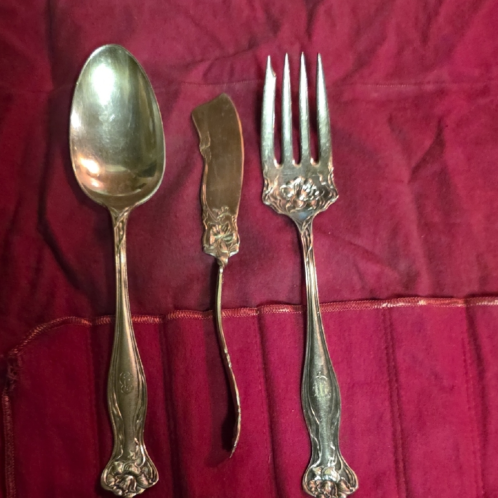 Elegant Silver Cutlery Set